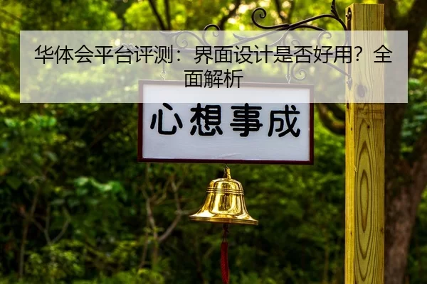 华体会平台评测：界面设计是否好用？全面解析